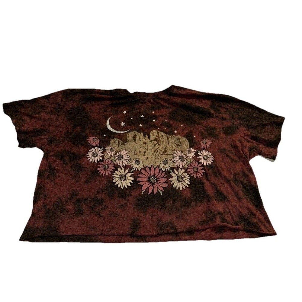 No Boundaries XXXL (21) Juniors' Graphic Crop Tee Cropped Short Sleeve T-Shirt